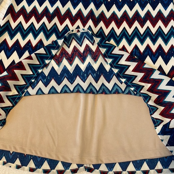 Speechless Shift Dress Burgundy Navy Chevron Print - Picture 6 of 14